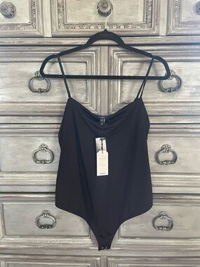 Express Black Bandeau Bodysuit Cami